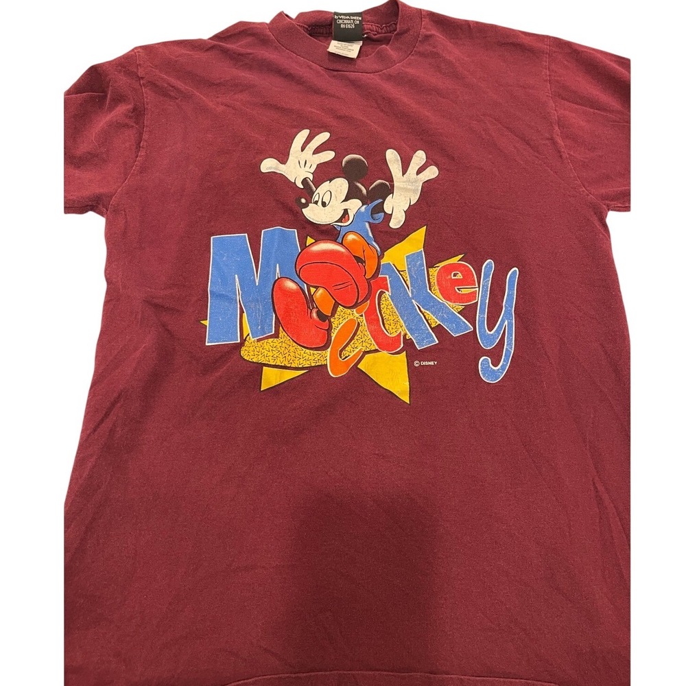 Disney Mickey Unlimited Large Cotton Vintage 90s Streetwear Graphic Tee T-Shirt